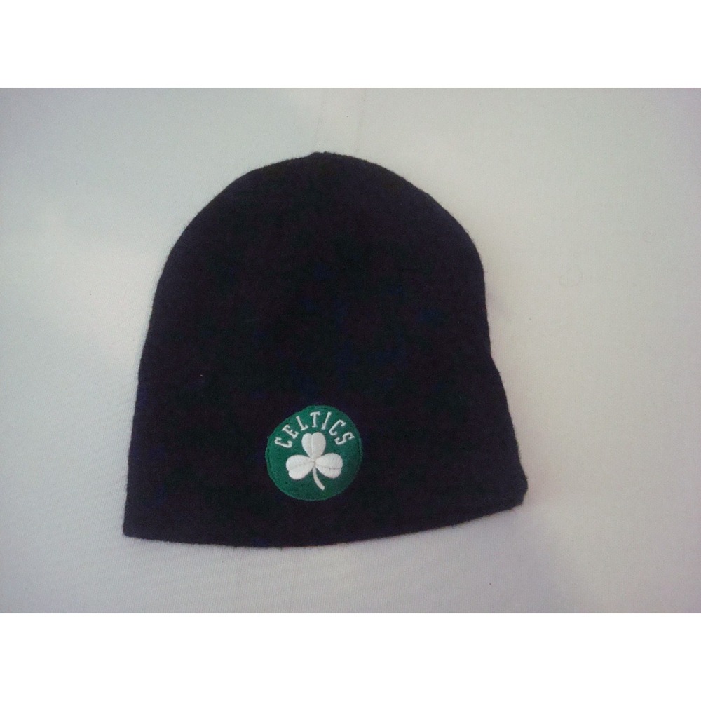 BOSTON CELTICS BEANIE KNIT TOBOGGAN HAT CAP VINTAGE DEADSTOCK x2